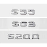 Mercedes Benz S55 S63 S200 S220 S250 S260 S300 S320 S350 ABS Car Rear Stickers Decal