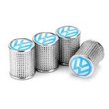 4pcs Alloy Car Tire Valve Cap Wheel Decoration for Volkswagen VW Polo Golf Passat Touran Bora Beetle Jetta Tiguan CC Scirocco Santana