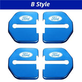 4pcs/set Ford Stainless Steel Car Door Lock Cover Protection
