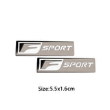 3D Metal Car F Sport Logo Emblem Badge Body Side Sticker for LEXUS