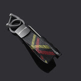 Mercedes Benz AMG Oxford Webbing Car Keychain Key Rings Holder Pendant