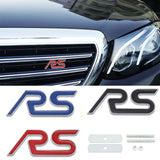 Ford RS Logo Metal Car Front Grille Emblem Auto Rear Trunk Badge Sticker