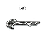 Dodge SRT Metal Car Front Grille Emblem Auto Body Side Sticker Decal