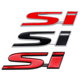 Car Front Grille Sticker Auto Rear Trunk Badge SI Logo for Honda Civic Accord Crv Hrv CITY CRIDER Pilot Legend Fit Accessories