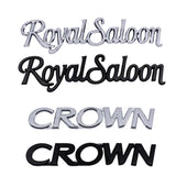 ABS Car Sticker Trunk Rear 3D Royalsaloon Emblem Badge for Crown Carmy Avalon Prius Corolla Yaris Styling Accessories