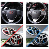 Epoxy Car Front Emblem Decals Rear Trunk Sticker for Toyota