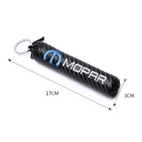 Chrysler Mopar Logo Carbon Fiber Car Keyring Keychain