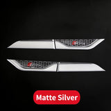 2pcs Audi Sline Car Bumper Strip Emblem Fender Side Protective Sticker