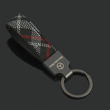 Mercedes Benz AMG Logo Oxford Webbing Car Key Chain Holder Keyring Pandant