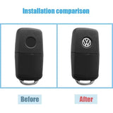 14mm Car Key Sticker Aluminum Decals for Volkswagen VW Sagitar LAVIDA Lamando Magotan Golf 5 6 7 Polo Passat Bora Jetta Tiguan CC Santana