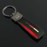Audi Suede Metal Car Key Chain Keyring