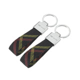 Mercedes Benz AMG Oxford Webbing Metal Car Keychain Auto Key Chain Ring