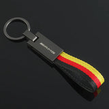Mercedes Benz Nylon Webbing Car Key Chain Holder Keyring Pandant