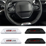 Peugeot GT LINE Logo Metal Car Steering Wheel Sticker Emblem