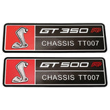Ford GT350 GT500 Shelby Aluminum Alloy Car Sticker Nameplate Emblem Badge Decal