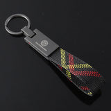 Volkswagen VW R Nylon Webbing Car Keychain Pendant Key Chain Holder