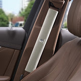 2pcs 33cm Toyota Crown Logo Suede Car Seat Safety Belt Pads Shoulder Protection Cover
