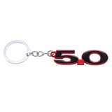 Ford 5.0 Logo Metal Car Keychain Keyring
