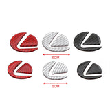 Carbon Fibre Car Steering Wheel Badge Sticker for Lexus
