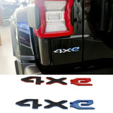 Jeep 4XE Logo ABS Car Body Side Sticker Decal Rear Emblem Badge