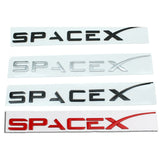 Tesla SpaceX Logo ABS Car Rear Sticker Emblem Badge Decal