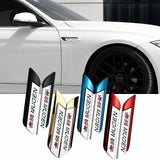 2pcs Honda Mugen Logo Metal Car Side Sticker Emblem Badge Decal Auto Body Decoration