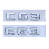 Mercedes Benz E63 C63 ABS Car Rear Decals Badge Sticker