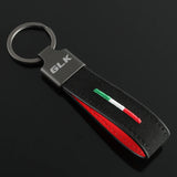 Mercedes Benz GLK Logo Suede Metal Car Keychain