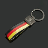 Mercedes Benz Nylon Webbing Car Key Chain Holder Keyring Pandant