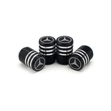 4pcs/set Mercedes Benz Metal Car Wheel Tire Valve Stem Caps Covers