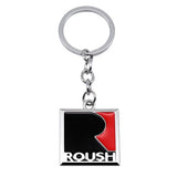 Ford Roush Logo Metal Car Keychain Keyring