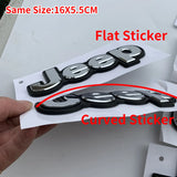 Jeep Logo ABS Car Rear Sticker Decal Letters Trunk Emblem Badge