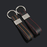 Mercedes Benz AMG Carbon Leather Car Keyring Keychain Pendant