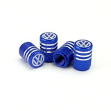 4pcs/set Volkswagen VW Rline Metal Car Wheel Tire Valve Stem Caps Covers