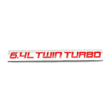 Ford 3.5L 6.4L TWIN TURBO Metal Car Rear Sticker Auto Body Side Emblem Badge Decal