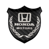 Honda Metal Carbon Fiber Car Rear Sticker Shield Trunk Emblem Badge Decal