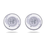 2pcs Alfa Romeo Logo Car Water Coasters 7-color LED Light Cup Mat Holder