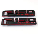 2PCS Ford F150 ABS Car Body Side Sticker Emblem Badge Decal