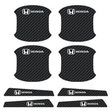 Honda Luminous Carbon Fiber Car Door Bowl Handle Anti-collision Protective Stickers Scratches Film