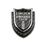 Lincoln Shield Carbon Fiber Car Rear Sticker Window Emblem Badge Decal