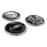 60mm Mercedes Benz Metal Car Rear Badge Sticker Emblem Decal