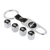 4pcs/set Mercedes Benz AMG Logo Car Air Valve Stem Cap Auto Tyre Valve Covers with Keychain