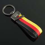 Audi Nylon Webbing Metal Car Keychain