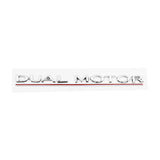 Tesla DUAL MOTOR Logo ABS Car Rear Sticker Emblem Badge Decal