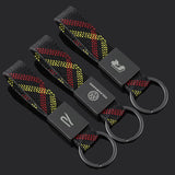 Volkswagen VW R Logo Oxford Webbing Car Keychain Pendant Key Chain Holder