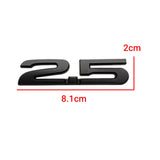 Mazda 2.0 2.5 Metal Car Rear Sticker Decal Auto Trunk Emblem Badge