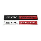Ford 5.0L COYOTE Logo Metal Car Rear Sticker Auto Body Emblem Badge Decal