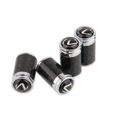 4pcs/set Lexus Logo Carbon Fiber Car Air Valve Stem Cap Auto Tyre Valve Covers