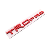 ABS TRD Pro Badge Car Rear Trunk Fender Side Sticker for Camry Corolla Yaris Hilux Highlander Aqua Rav4 Auto Decoration