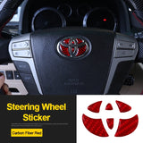 Epoxy Car Steering Wheel Emblem Decals Sticker for Toyota